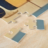 Retro 50s Christmas Eve Bar Last Call Martini ジグソーパズル (側面)