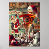 Retro 50s Cocktail Making Merry Christmas Workshop ポスター (正面)