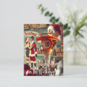Retro 50s Cocktail Making Merry Christmas Workshop ポストカード (スタンド正面)