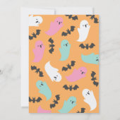 Retro 50s Halloween Party Thank You Card 招待状 (裏面)