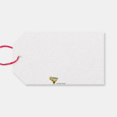 Retro 50s Jet Set Christmas Tree Martini ギフトタグ (裏面横)