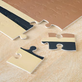 Retro 50s Jet Set Christmas Tree Martini ジグソーパズル (側面)