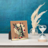 Retro 50s Jet Set Christmas Tree Martini フォトプラーク (インサイチュ)