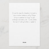 Retro 50's Lady in Red Christmas Party 招待状 (裏面)