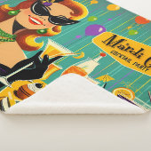 Retro 50s Mardi Gras Cocktail Party シェルパブランケット (3/4)