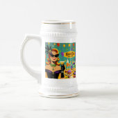 Retro 50s Mardi Gras Cocktail Party ビールジョッキ (左)