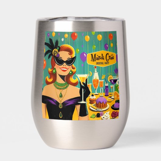 Retro 50s Mardi Gras Martini Cocktail Party (背面)