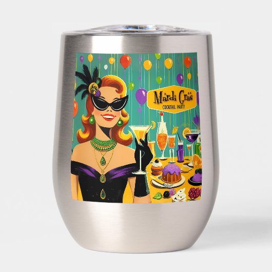 Retro 50s Mardi Gras Martini Cocktail Party (正面)