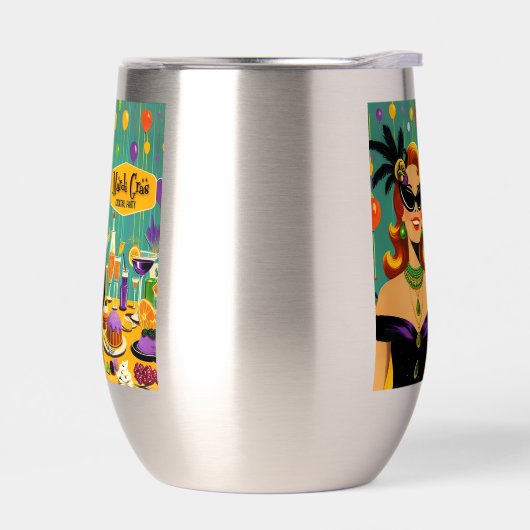 Retro 50s Mardi Gras Martini Cocktail Party (左面)