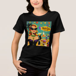Retro 50s Mardi Gras Martini Cocktail Party トライブレンドＴシャツ