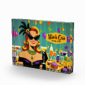 Retro 50s Mardi Gras Martini Cocktail Party フォトブロック (右)