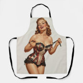 Retro 50's Pin-up Beauty エプロン (正面)
