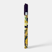 RETRO 60s BEAUTY GEOMETRIC YELLOW GREEN Phone Case iPhone 15ケース (左側面)