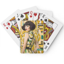 Retro 60's beauty girl geometric fashion big hair