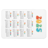 Retro 60s Hippie 2023 calendar マグネット (横)