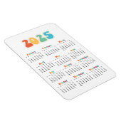 Retro 60s Hippie 2023 calendar マグネット (右側)