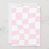 Retro 67 Aesthetic Girl 8th Birthday Patch Party 招待状 (裏面)