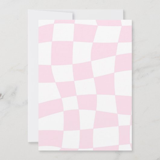 Retro 67 Aesthetic Patch Party Birthday 招待状 (裏面)