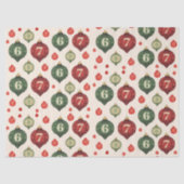 Retro “67” Christmas Ornament Tissue Paper 薄葉紙 (正面)