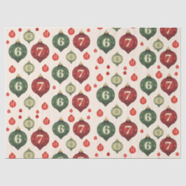 Retro “67” Christmas Ornament Tissue Paper 薄葉紙