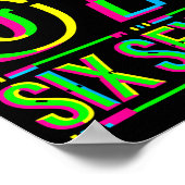 Retro 67 Meme Funny Six Seven Meme 6 7 Meme 6 7  ポスター (角)