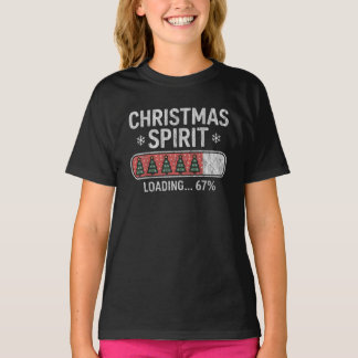 Retro 67 Meme Six Seven Christmas Spirit Tシャツ