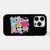 Retro 67th Day Of School Vibes School Milestone iPhoneケース (裏面横)