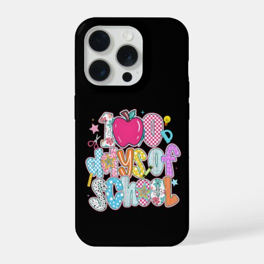 Retro 67th Day Of School Vibes School Milestone iPhoneケース (裏面)