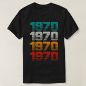 Retro 70s  1970  tシャツ (デザイン正面)
