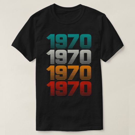 Retro 70s  1970  tシャツ (デザイン正面)
