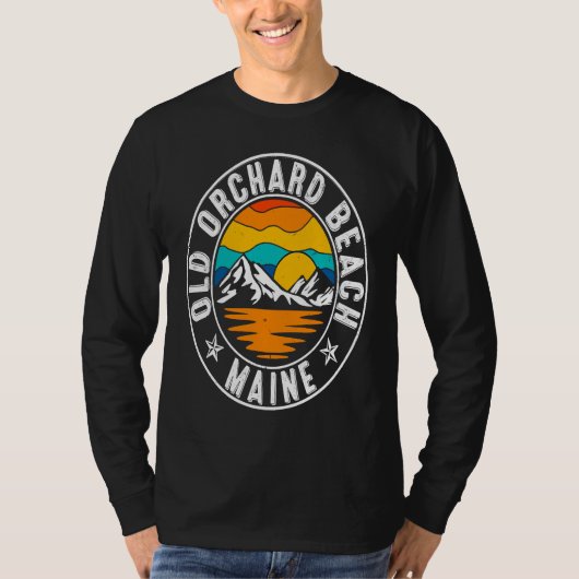 Retro 70s 80s Old Orchard Beach Maine ME Tシャツ (正面)