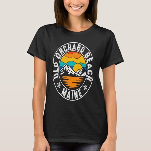 Retro 70s 80s Old Orchard Beach Maine ME Tシャツ (正面)