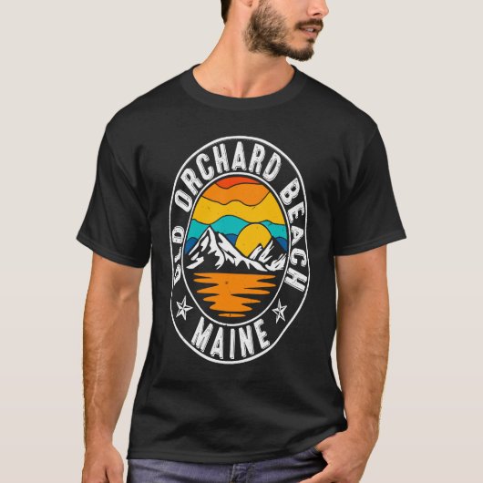 Retro 70s 80s Old Orchard Beach Maine ME Tシャツ (正面)