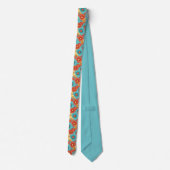 Retro 70s Classic Flowers Groovy Custom Necktie ネクタイ (裏面)