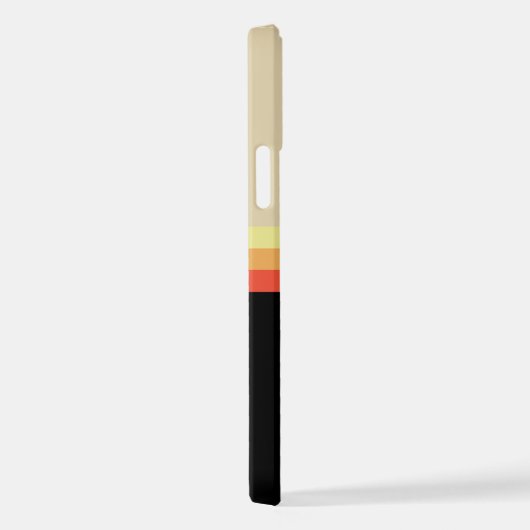 Retro 70s Coloured Palette iPhoneケース (右側面)