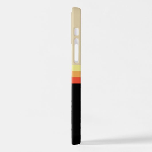 Retro 70s Coloured Palette iPhoneケース (左側面)