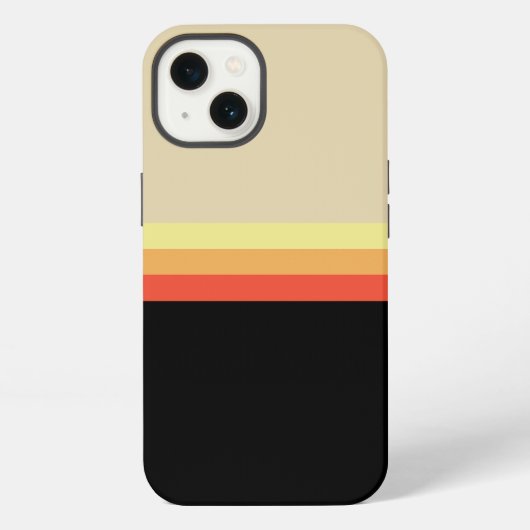 Retro 70s Coloured Palette iPhoneケース (裏面)