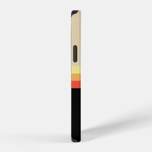 Retro 70s Coloured Palette iPhoneケース (右側面)