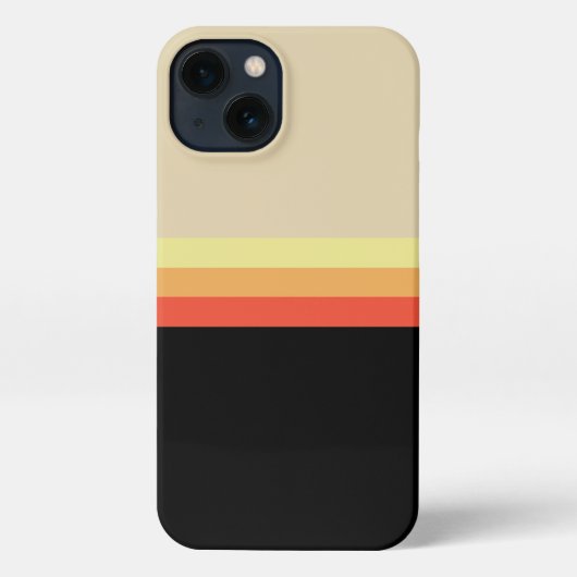 Retro 70s Coloured Palette iPhoneケース (裏面)