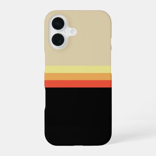 Retro 70s Coloured Palette iPhone 16ケース (裏面)