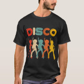 Retro 70s Disco Dancer Vintage Design Tシャツ (正面)