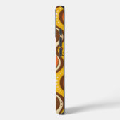 Retro 70s Groovy Wavy Lines Case Case-Mate iPhoneケース (裏面 / 左)