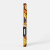 Retro 70s Groovy Wavy Lines Case iPhone 16ケース (右側面)