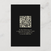 Retro 70's Party Disco Ball Sparkle Glam Wedding  エンクロージャーカード (裏面)