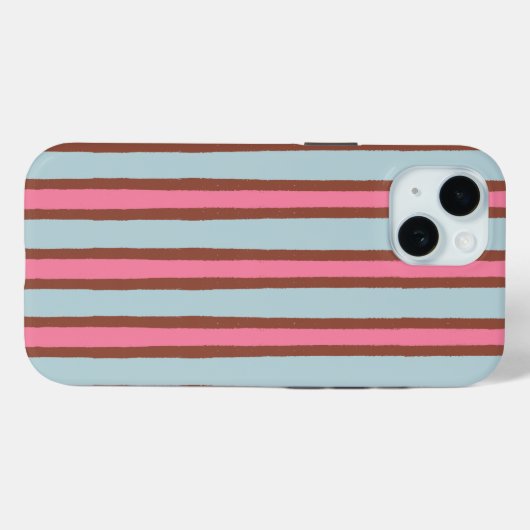 Retro 70s Stripe Tough Phone Case Case-Mate iPhoneケース (裏面 (横))