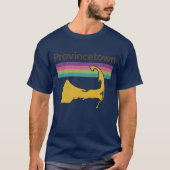 Retro 70s-style souvenir Provincetown Tシャツ (正面)