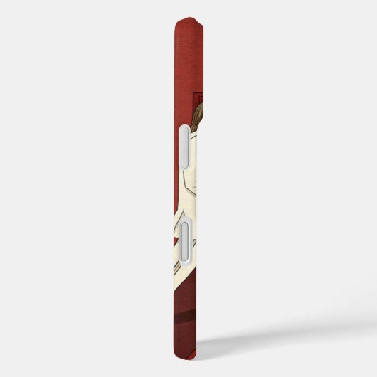 Retro 70s Walking Style Illustration Phone Case Case-Mate iPhoneケース (裏面 / 右)