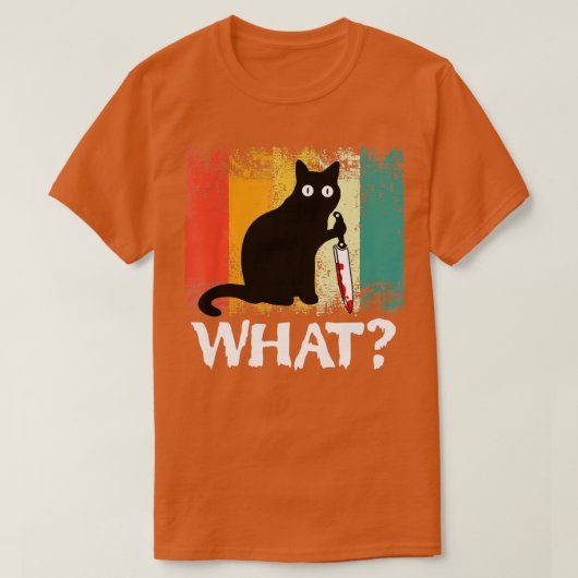 Retro 80s 90s I do what I want with my cat funny W Tシャツ (デザイン正面)