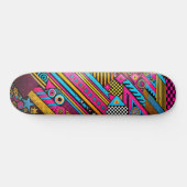 Retro 80s & 90s Skateboard Deck – Bold Colors スケートボード (横)