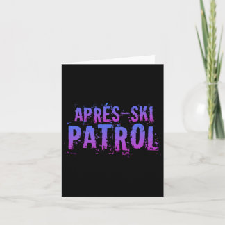 Retro 80s Apres Ski Patrol Vintage  カード